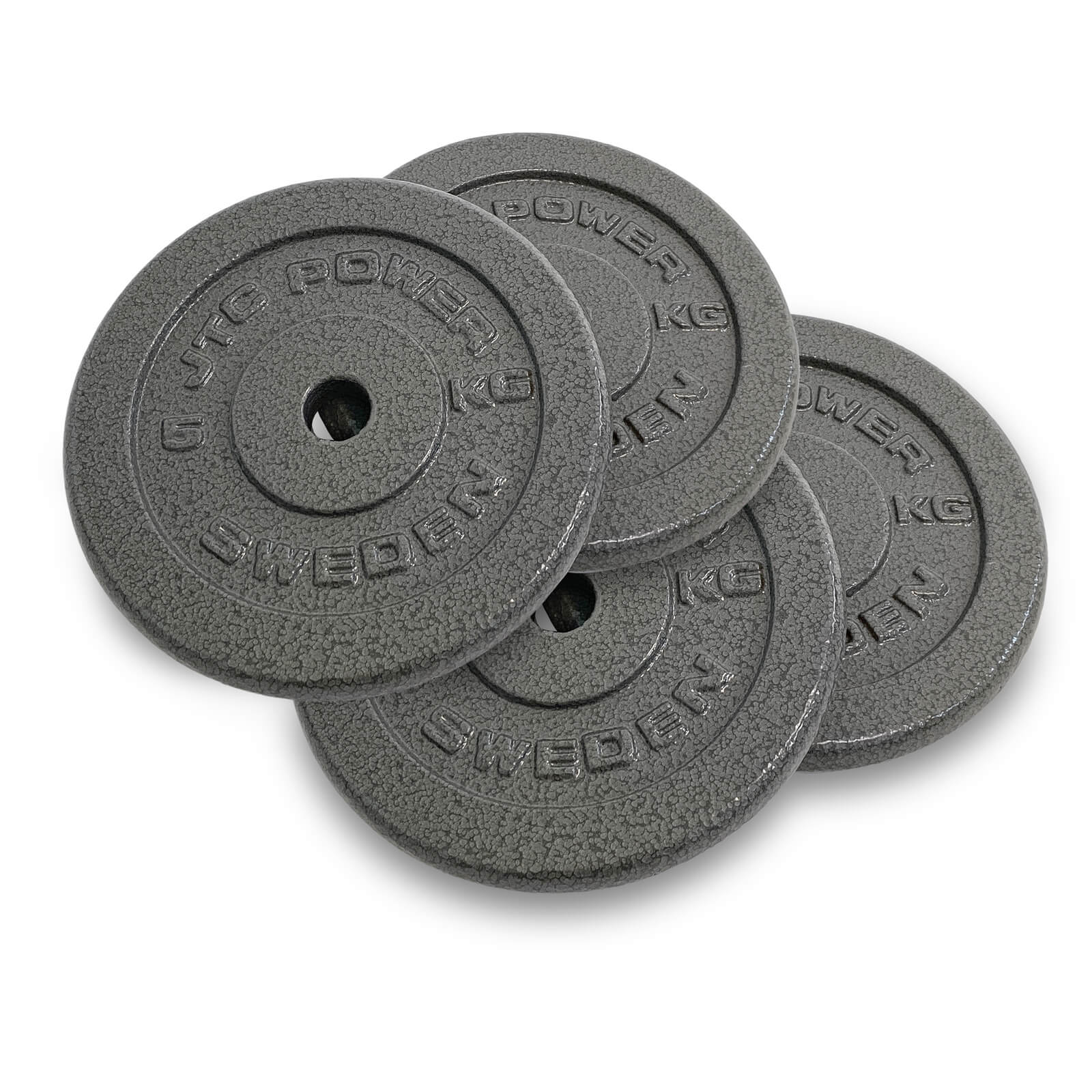 Tjek vægtskiver Metal 25 mm, 4 x 5 kg, JTC Power på SportGymButikken.dk