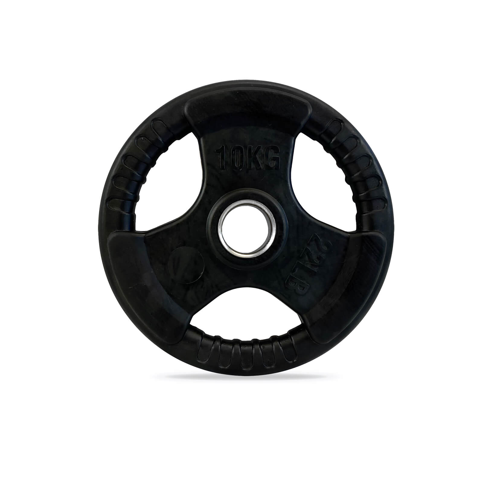 Se Olympic Weight Plate Tri-Grip, 10 kg, JTC Power på SportGymButikken.dk