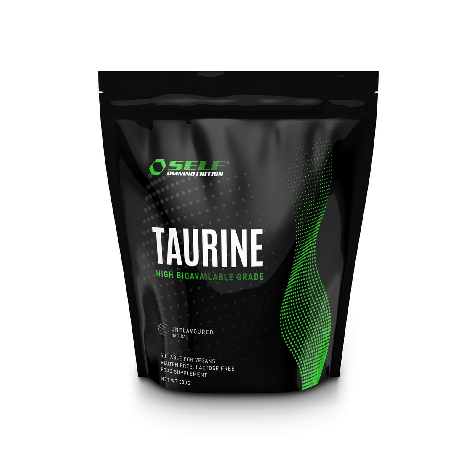 Tjek Taurine, 200 g, Self på SportGymButikken.dk