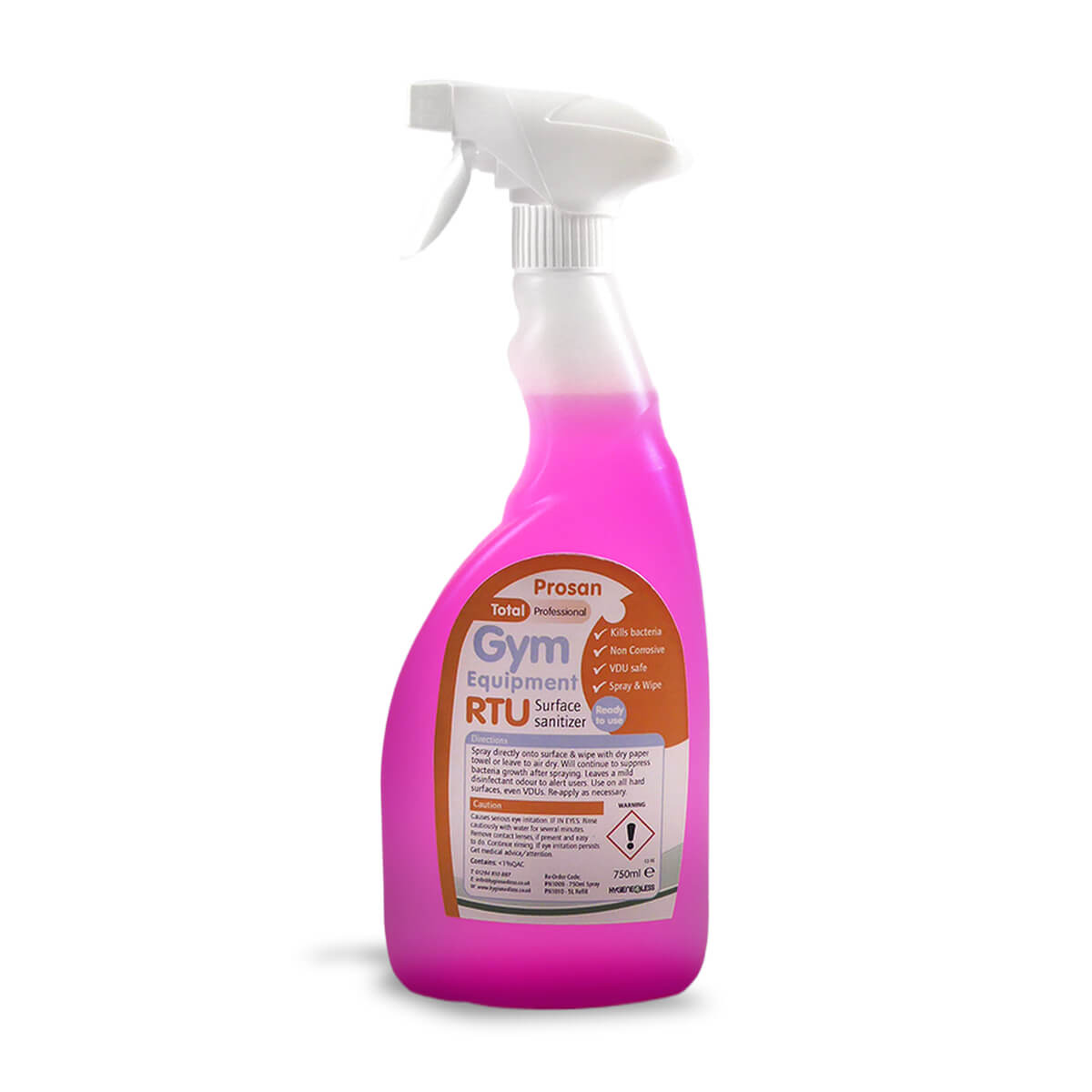 Gym Cleaner, Antibakteriel 750 ml, Prosan Gym