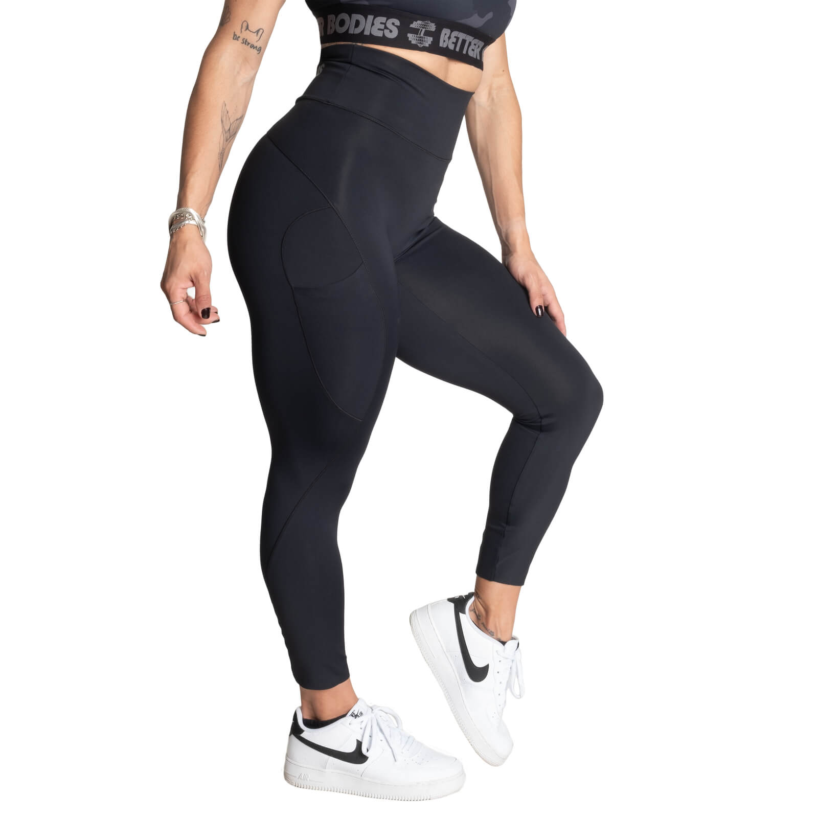 Se High Waist Leggings, sorte, Better Bodies på SportGymButikken.dk