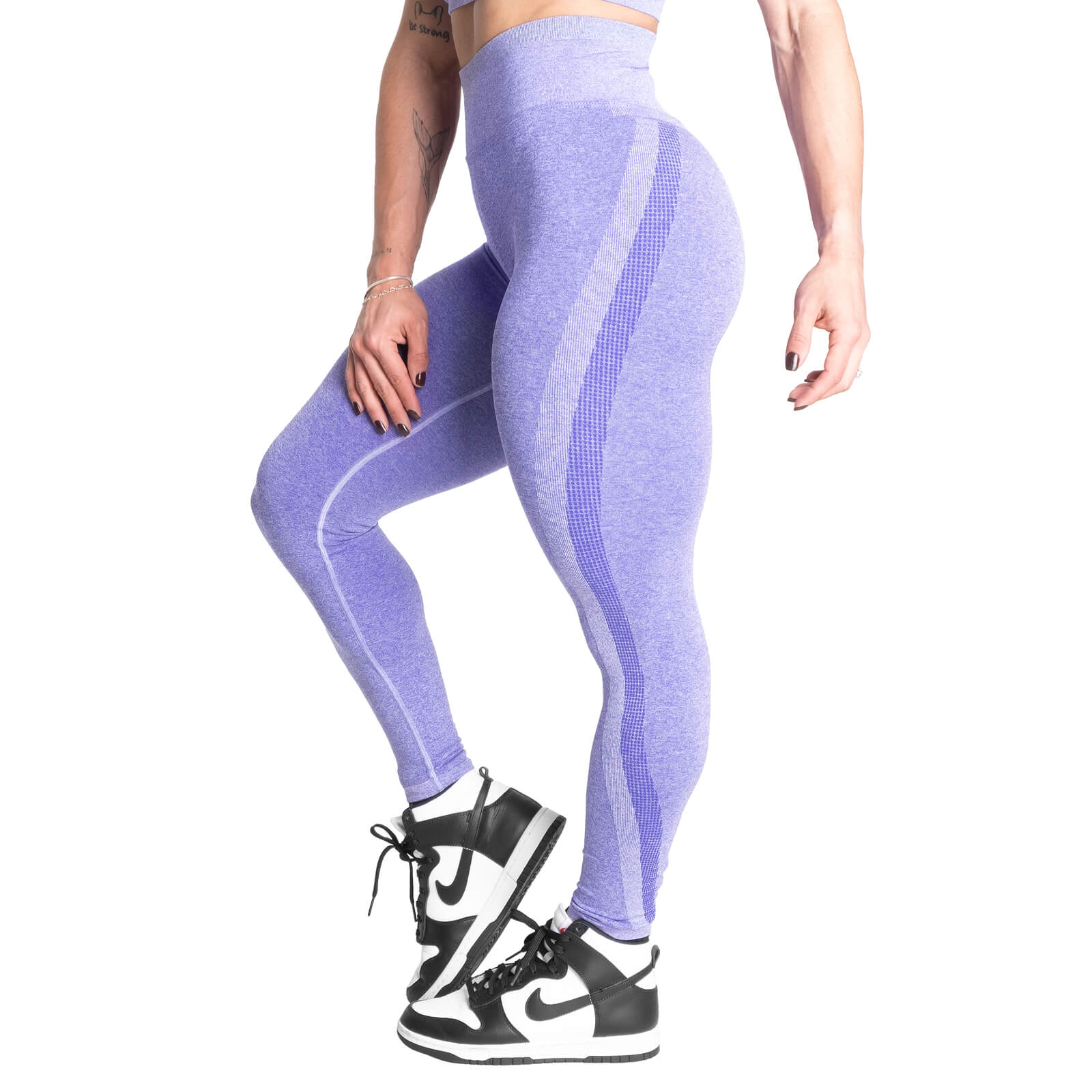 Curve Scrunch Leggings, athletic purple melange, Better Bodies