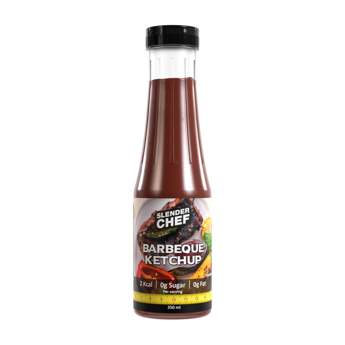 Tjek BBQ Ketchup, 350 ml, Slender Chef på SportGymButikken.dk