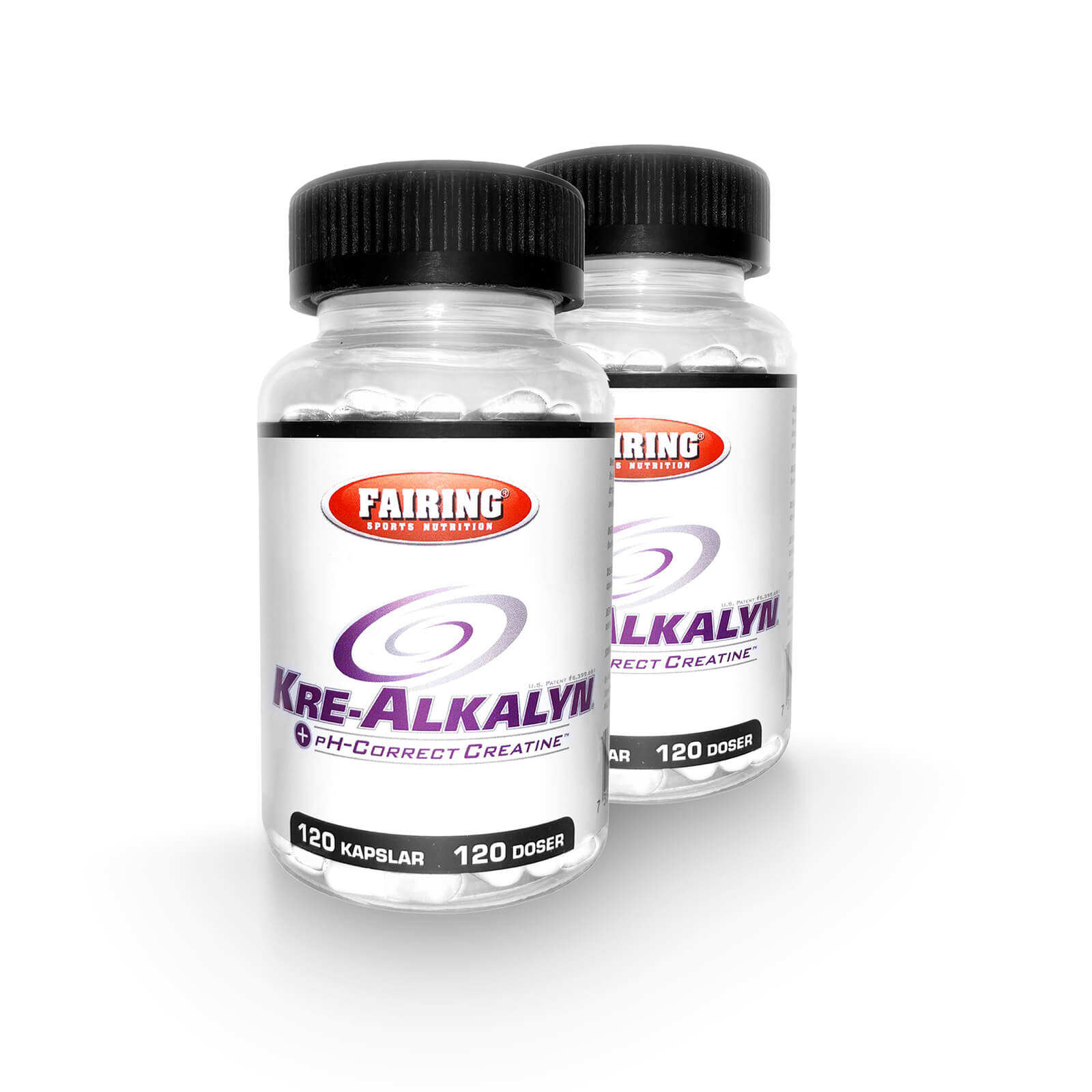 Tjek Kre-Alkalyn®, 2 x 120 kapsler, Fairing på SportGymButikken.dk