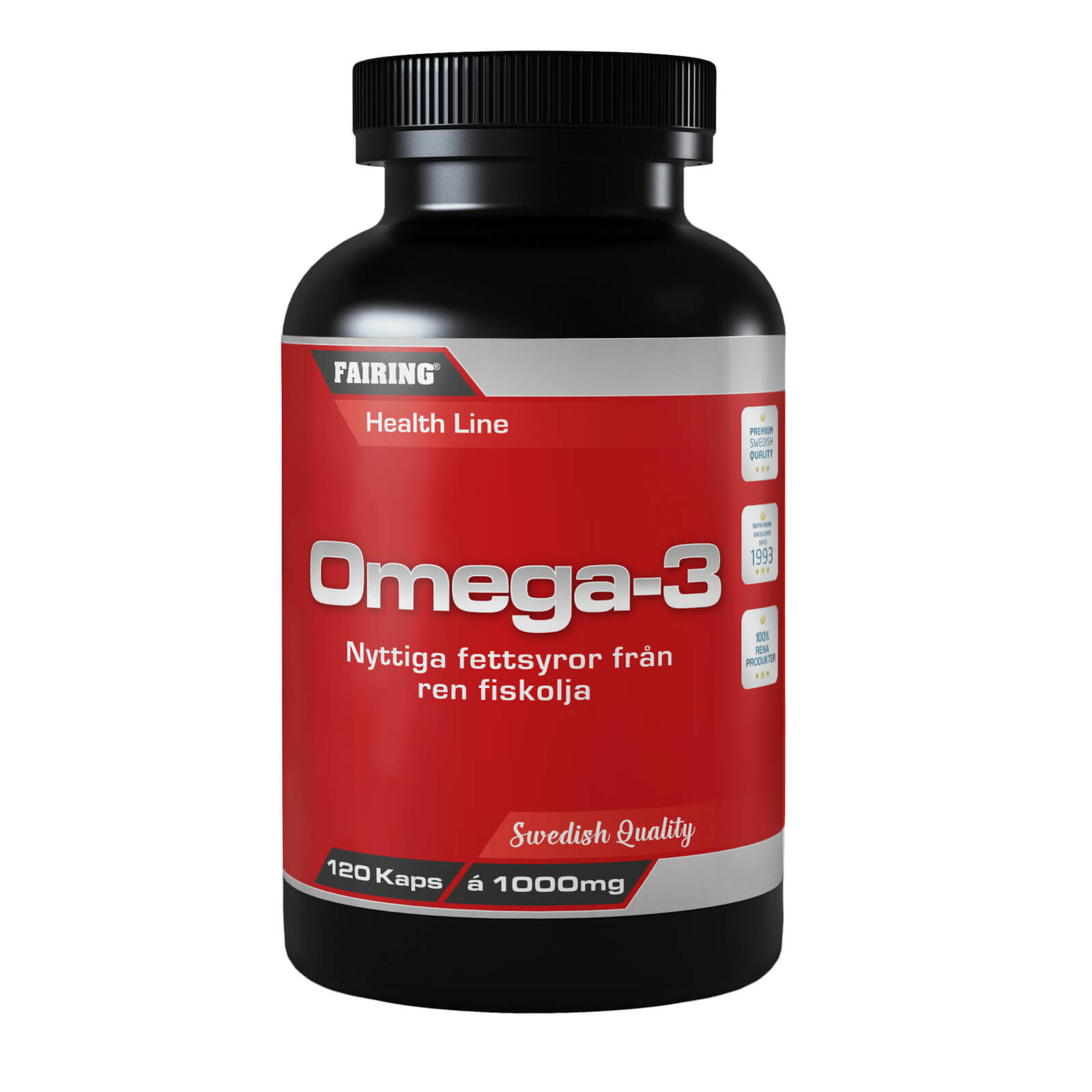 Tjek Omega-3, 120 kapsler, Fairing på SportGymButikken.dk