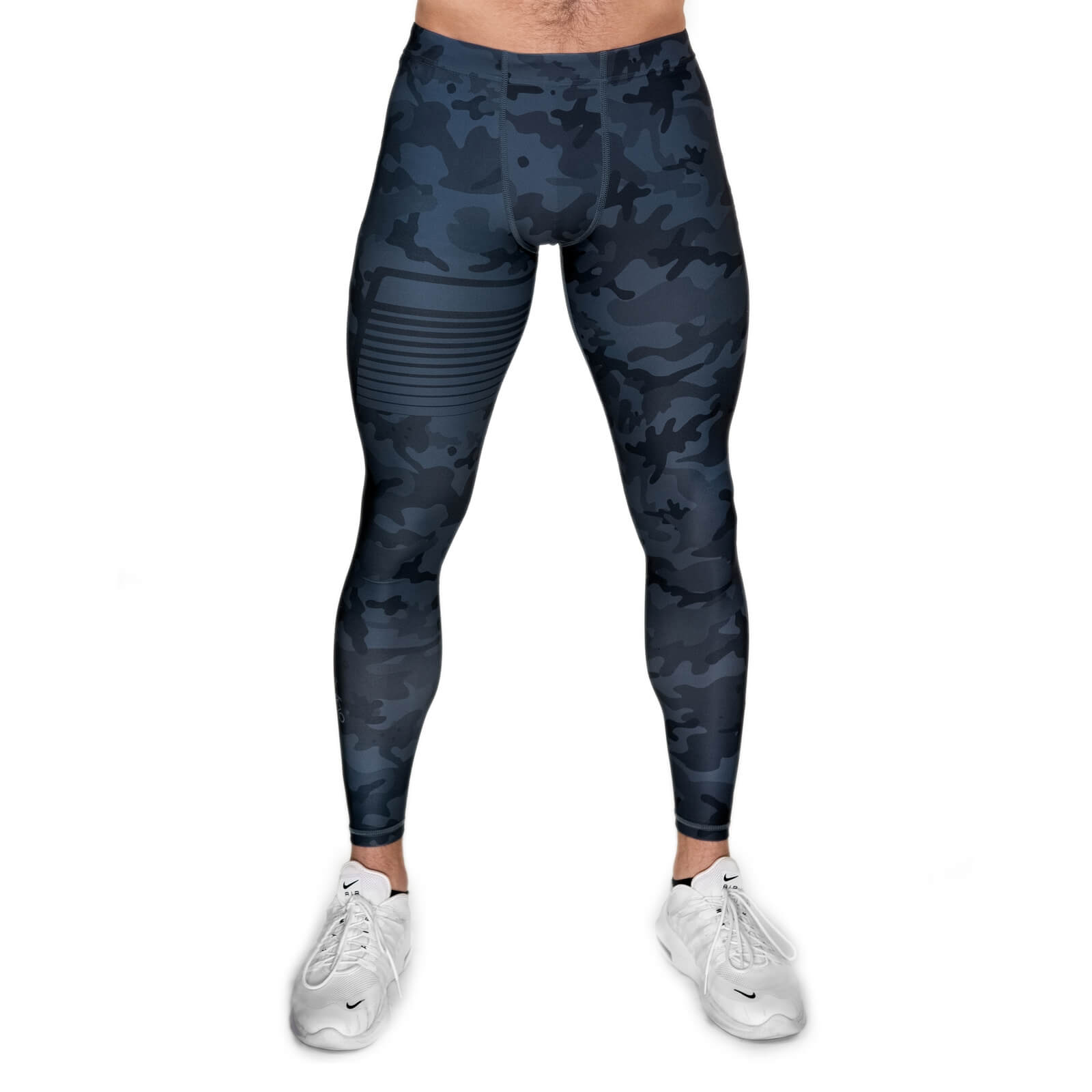 Tjek Sniper Compression Tights, camo blue, Gavelo på SportGymButikken.dk