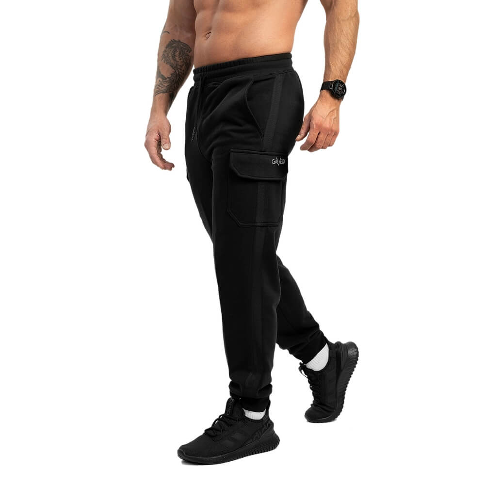 Tjek Xtreme Cargo Joggers, sorte, Gavelo på SportGymButikken.dk