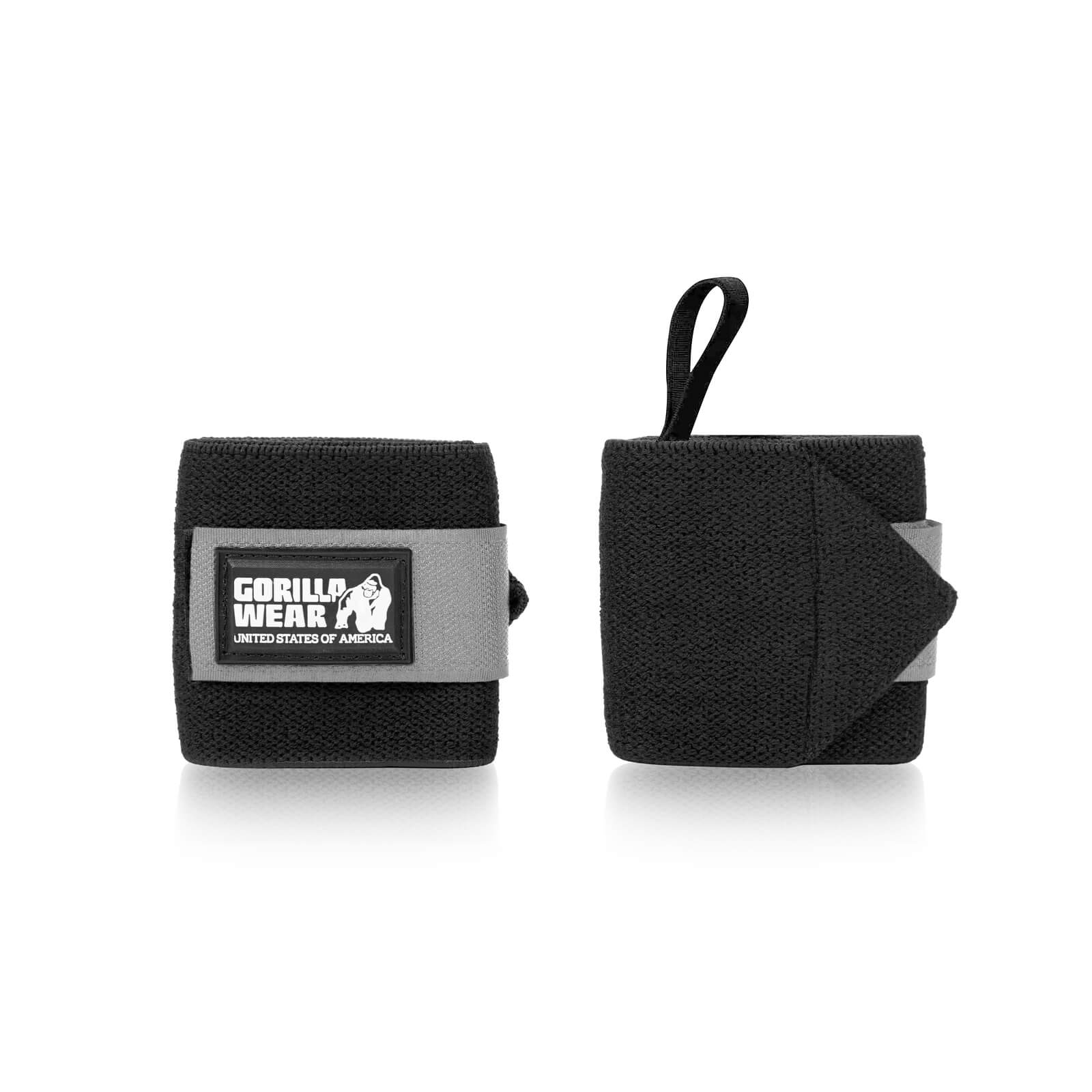 Se Wrist Wraps Basic, sort/grå, Gorilla Wear på SportGymButikken.dk