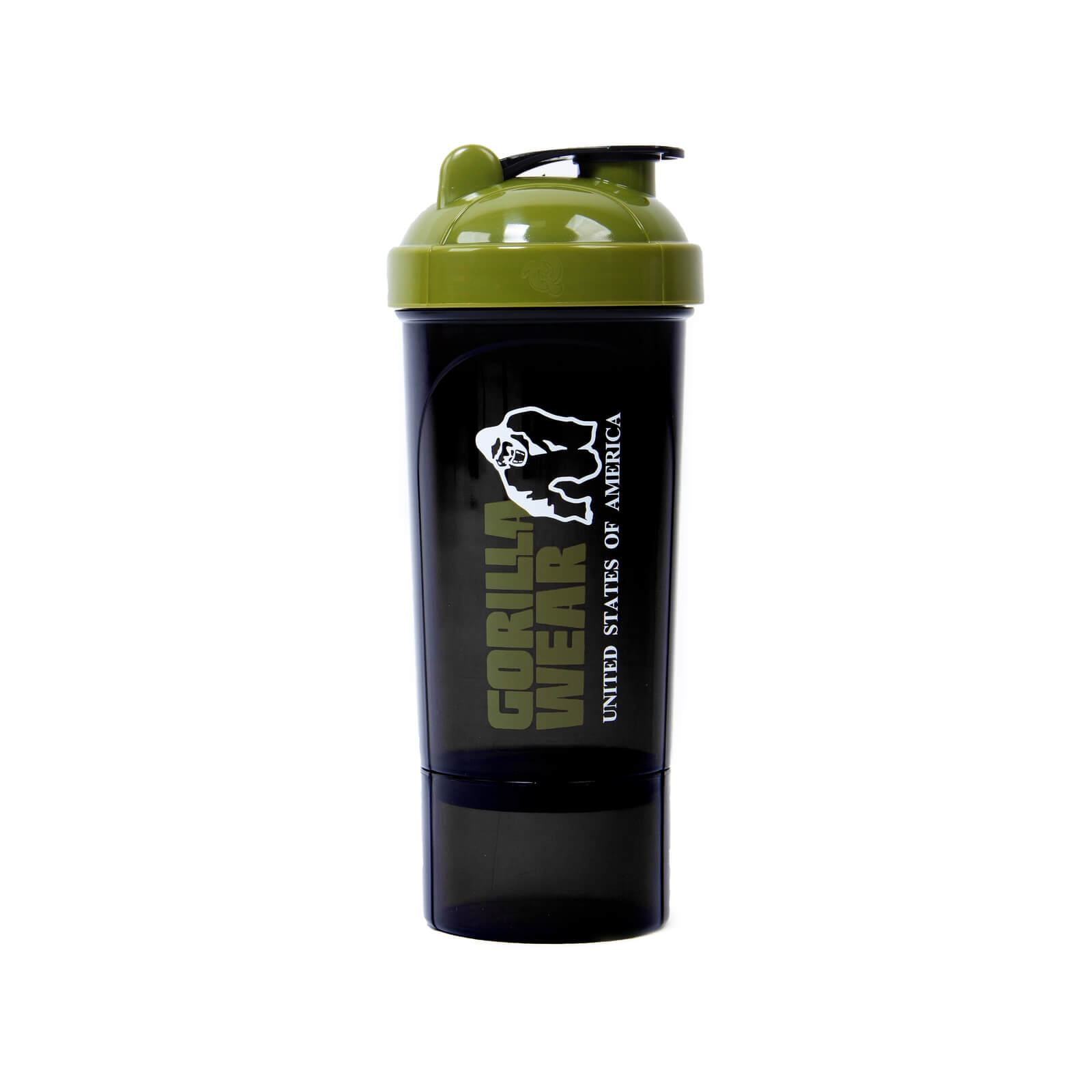 Se Shaker Compact 500 ml, sort/armygrøn, Gorilla Wear hos SportGymButik