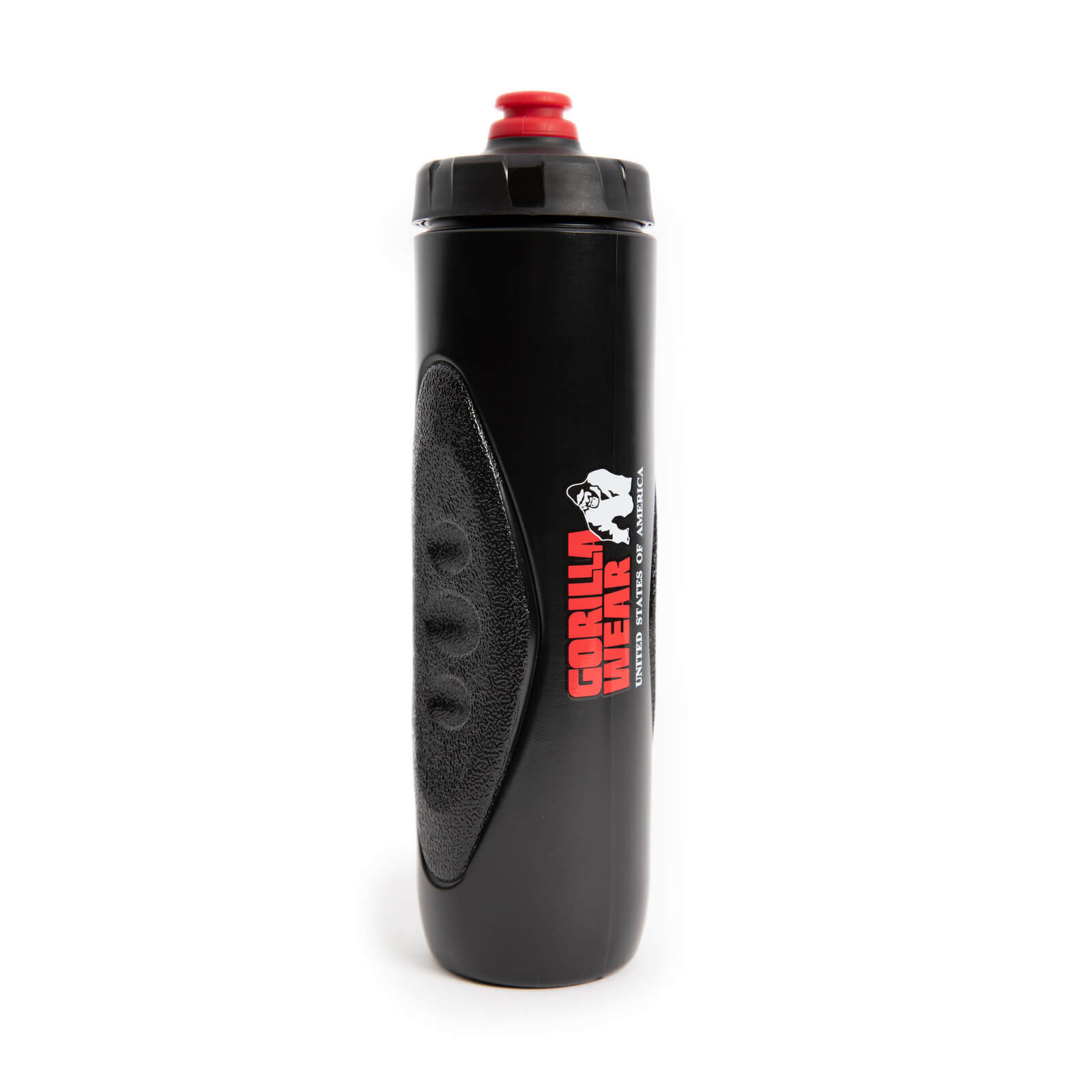 Tjek Grip Sports Bottle 750 ml, sort/rød, Gorilla Wear hos SportGymButiken.