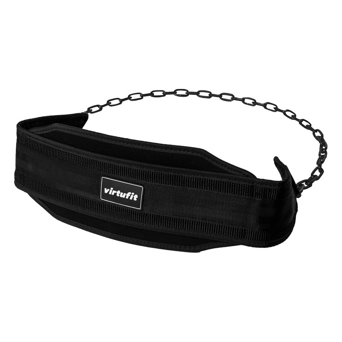 Tjek Nylon Dip Belt, sort, VirtuFit på SportGymButikken.dk