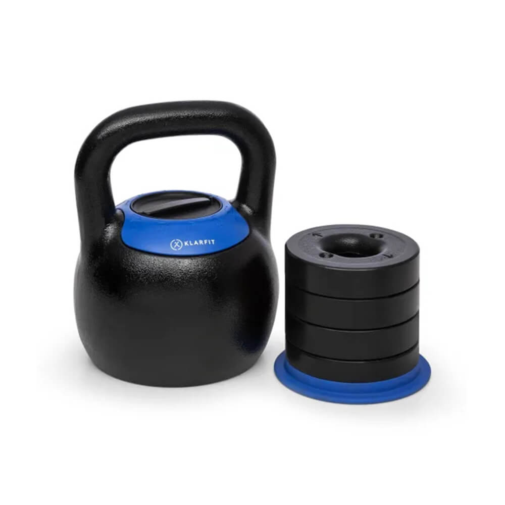 Tjek Justerbar Kettlebell 16-24 kg, Klarfit hos SportGymButikken.dk