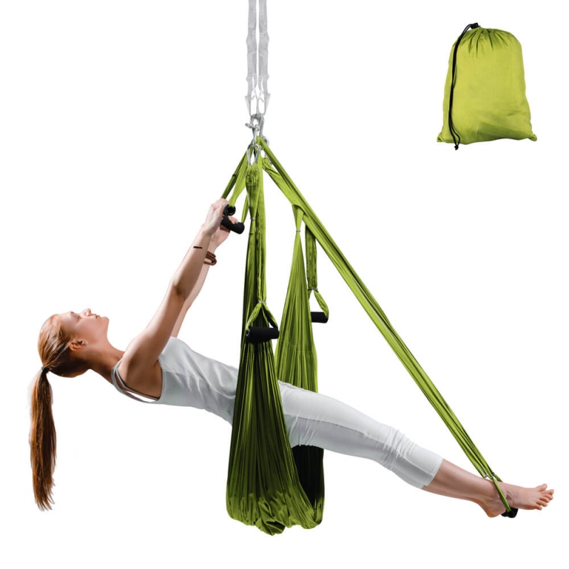 Tjek Yogaswing Antigravity, green, inSPORTline på SportGymButikken.dk