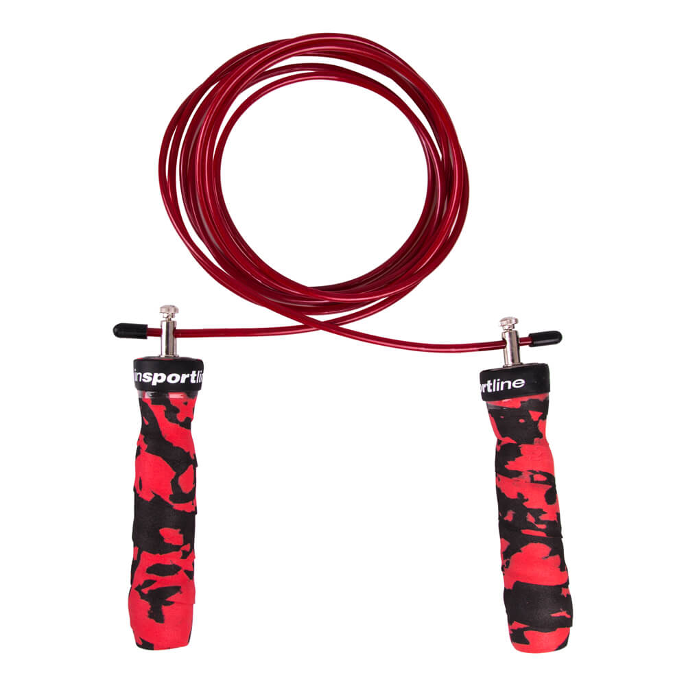 Tjek Jump Rope Jumpkamu, rød camo, inSPORTline på SportGymButikken.dk