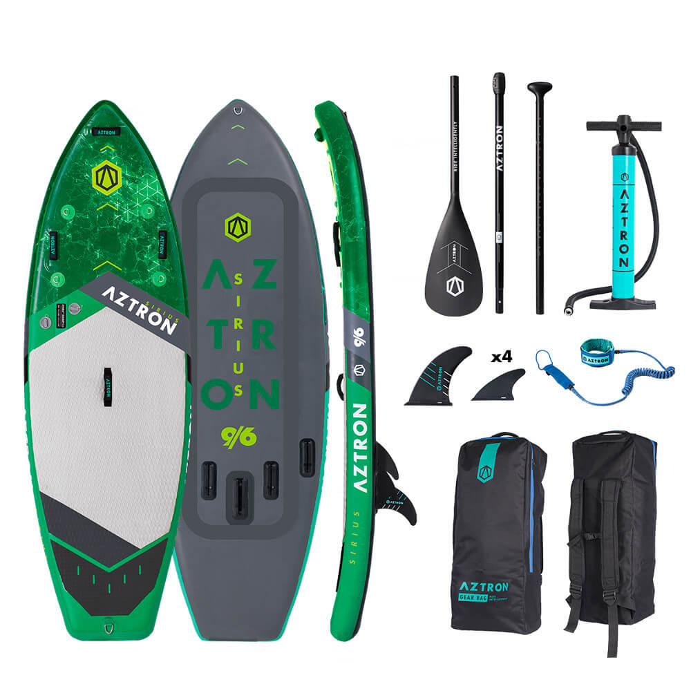 Tjek Paddleboard, Aztron Sirius 9'6'', Oppustelig SUPIncl. tilbehørspakke h