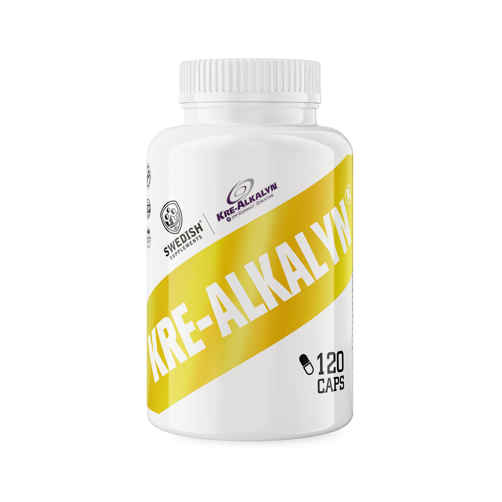 Tjek Kre-Alkalyn®, 120 kapsler, svenske kosttilskud på SportGymButikken.dk