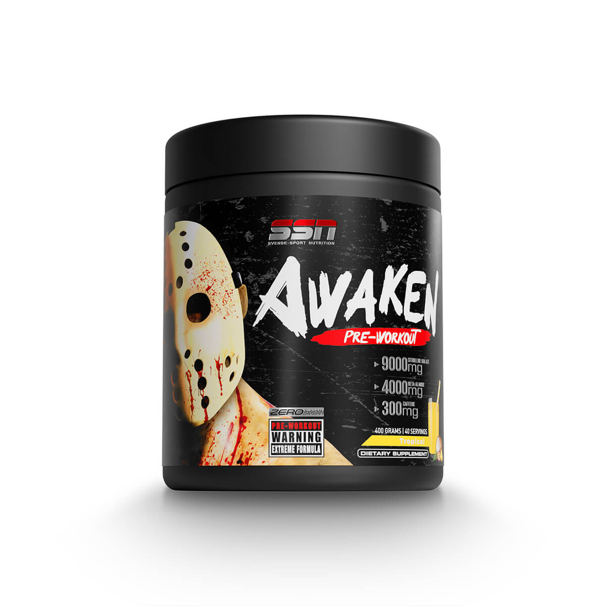 Tjek Awaken PWO, 400 g, Swedish Sports Nutrition på SportGymButikken.dk