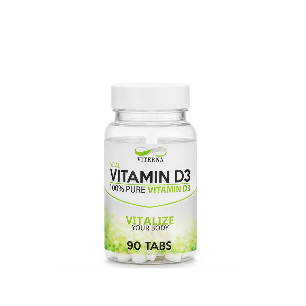 Tjek Vitamin D3, 90 tabletter, Viterna på SportGymButikken.dk