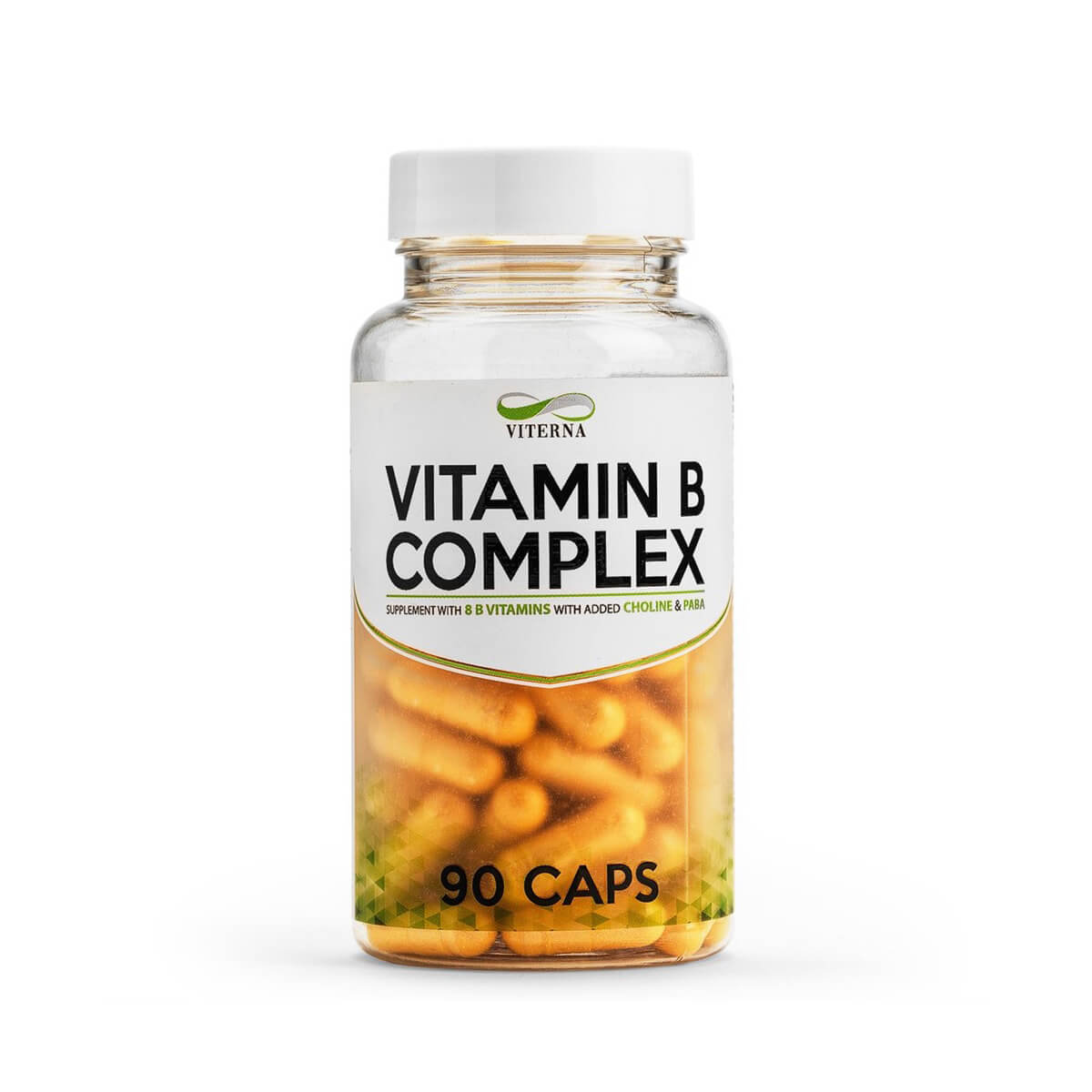 Tjek Vitamin-B Complex, 90 kapsler, Viterna på SportGymButikken.dk