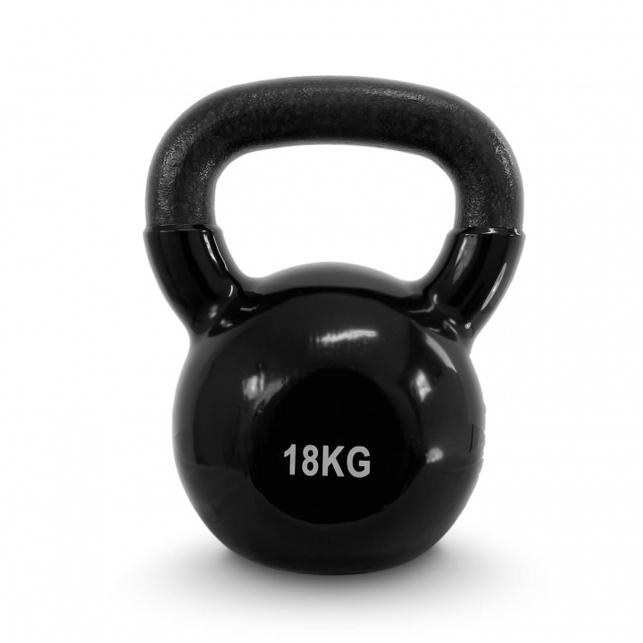 Tjek Kettlebell Vinyl, 18 kg, JTC Power på SportGymButikken.dk