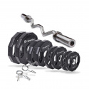 Olympic Curlstang Set Gummi 46 kg, Insporline