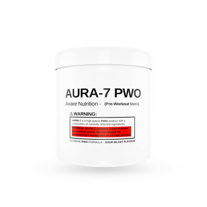 Tjek PWO Aura-7, 400 g, Aware Nutrition på SportGymButikken.dk