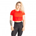 Astoria Cropped Tee, sunset red, Better Bodies