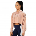 Chrystie Crop Hoodie, peach beige, Better Bodies