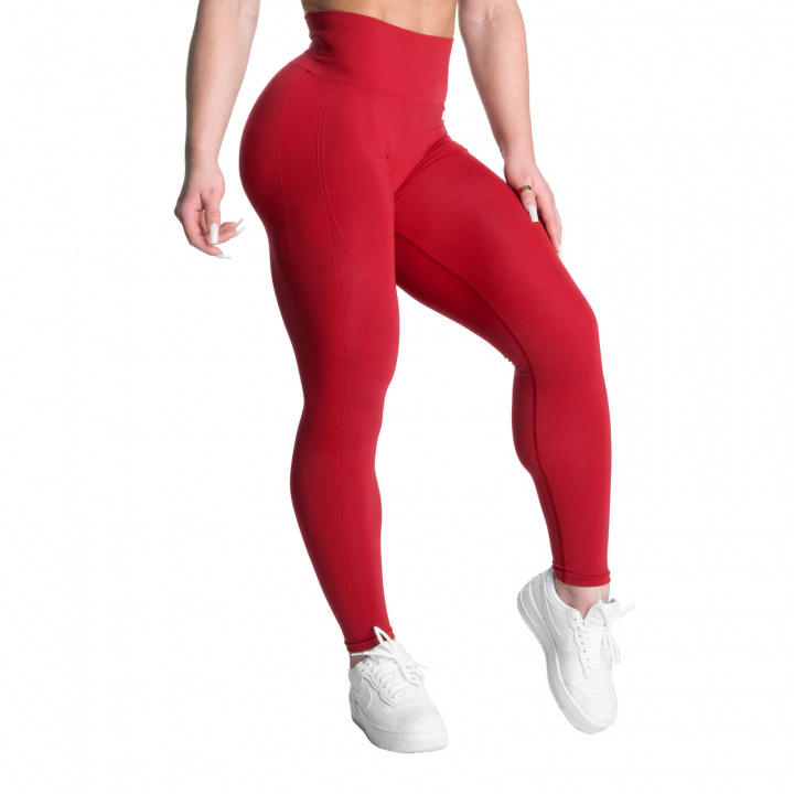 Scrunch Leggings, chili red, Better Bodies i gruppen Dametøj / Bukser & Tights / Træningstights hos Sportgymbutikken.dk (BB-111079-370r)