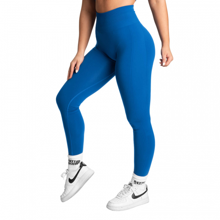 Scrunch Leggings, cobalt blue, Better Bodies i gruppen Dametøj / Bukser & Tights / Træningstights hos Sportgymbutikken.dk (BB-111079-540r)