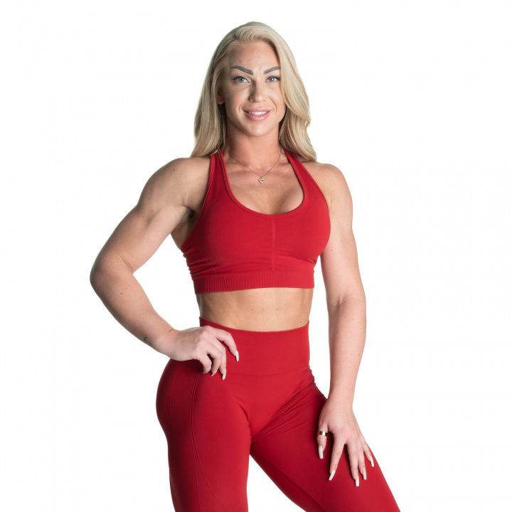 Scrunch Sports Bra, chili red, Better Bodies i gruppen Dametøj / Undertøj / Sports BH hos Sportgymbutikken.dk (BB-111090-370r)