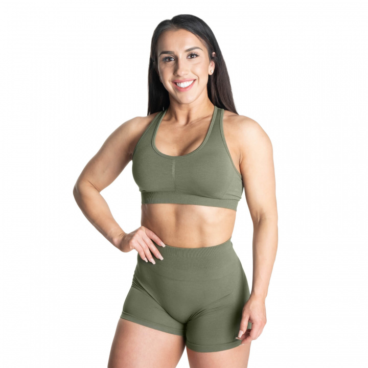 Scrunch Sports Bra, washed green, Better Bodies i gruppen Dametøj / Undertøj / Sports BH hos Sportgymbutikken.dk (BB-111090-664r)