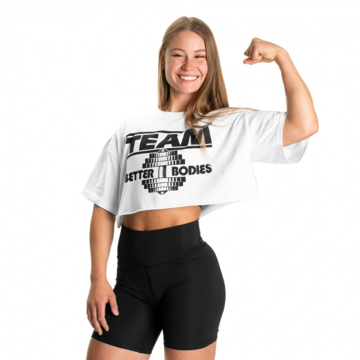 Team Onesize Tee, white, Better Bodies i gruppen Dametøj / Overdele / T-shirts hos Sportgymbutikken.dk (BB-111132-001)