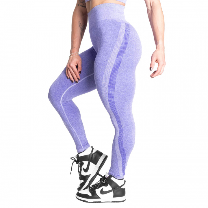 Curve Scrunch Leggings, athletic purple melange, Better Bodies i gruppen Dametøj / Bukser & Tights / Træningstights hos Sportgymbutikken.dk (BB-111150-481r)