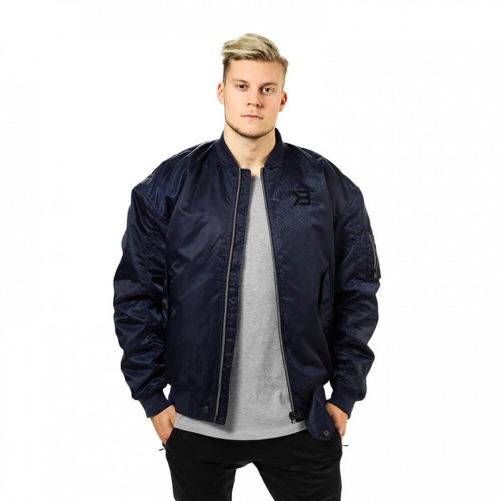 Tjek Astor Bomber Jacket, dark navy, Better Bodies på SportGymButikken.dk