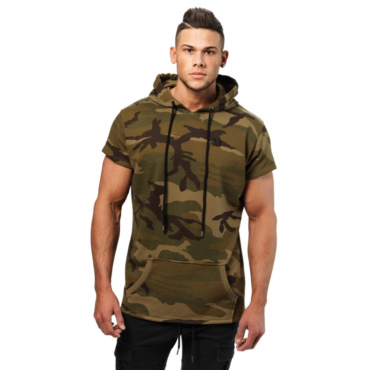 Tjek Bronx T-Shirt Hoodie, militær camo, Better Bodies på SportGymButiken.