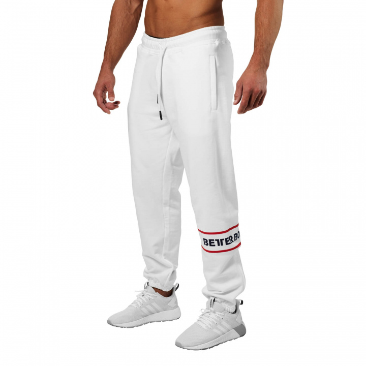 Se Tribeca Sweat Pants, hvid, Better Bodies på SportGymButikken.dk