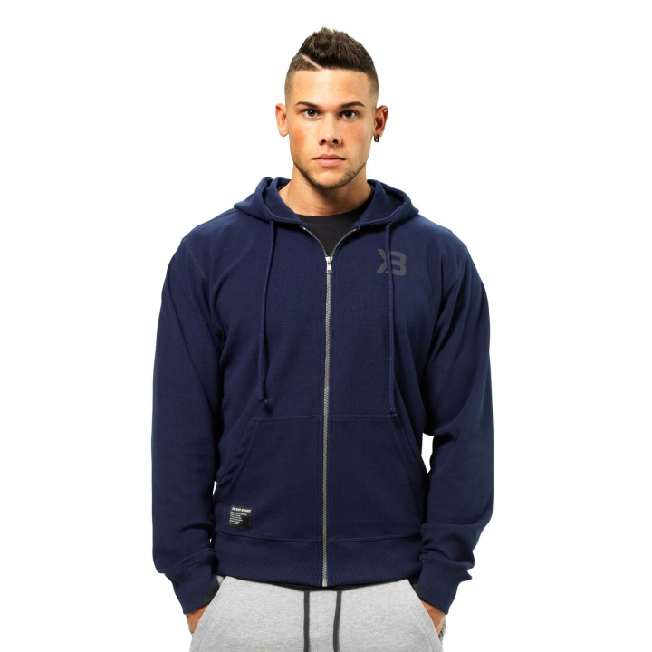 Tjek Stanton Zip Hood, dark navy, Better Bodies på SportGymButikken.dk