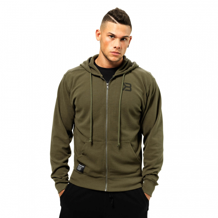 Tjek Stanton Zip Hood, khaki green, Better Bodies på SportGymButikken.dk