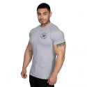 Gym Tapered Tee, light grey melange, Better Bodies