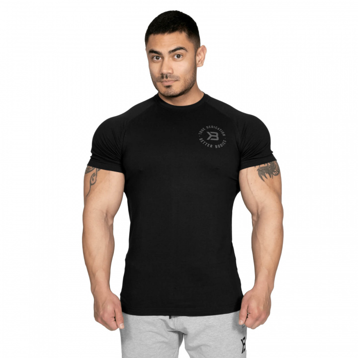 Tjek Gym Tapered Tee, sort, Better Bodies på SportGymButikken.dk