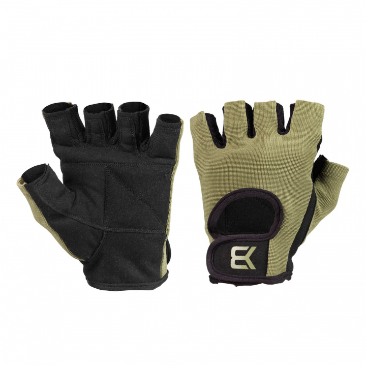 Tjek Basic Gym Gloves, khaki green, Better Bodies ud på SportGymButikken.dk