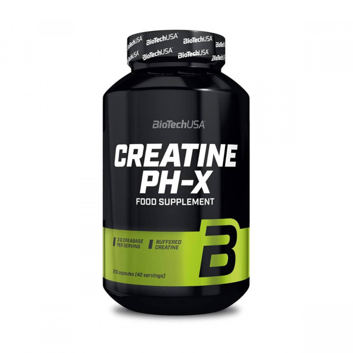 Tjek Creatine PH-X, 210 kapsler, BioTech USA på SportGymButikken.dk