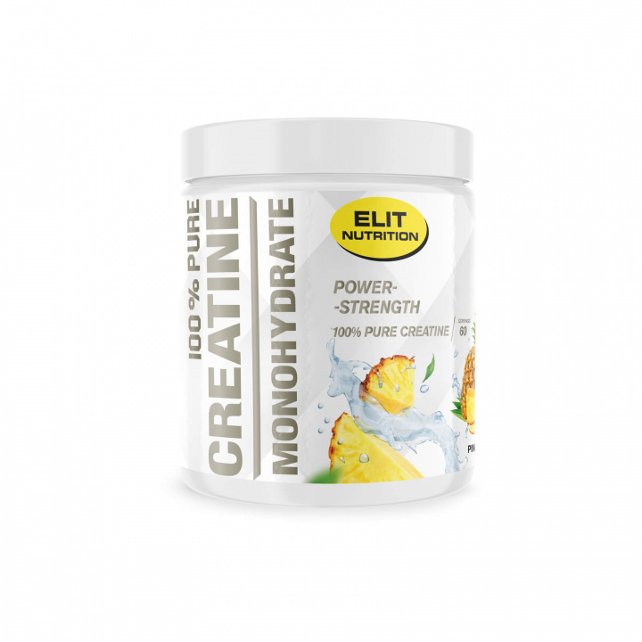 Tjek Elit 100% Pure Creatine Monohydrate, 300 g, Ananas hos SportGymButikken.dk