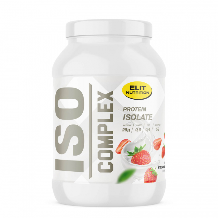 Se ISO Complex, 1600 g, Strawberry på SportGymButikken.dk