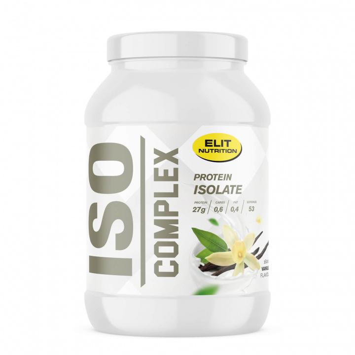 Se ISO Complex, 1600 g, Vanilla på SportGymButikken.dk