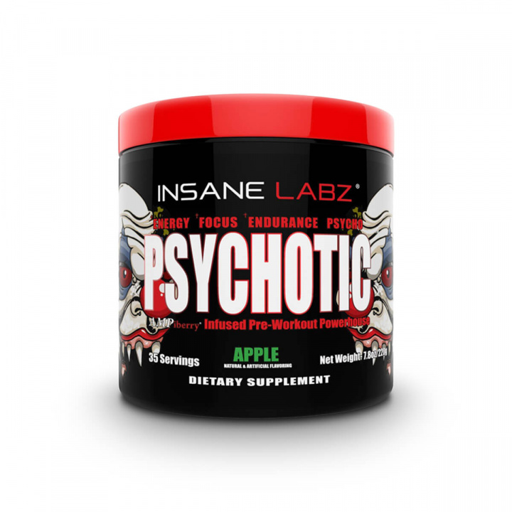 Tjek Psychotic Pre-Workout, 259 g, Insane Labz på SportGymButikken.dk