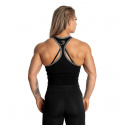 Rib Crop T-back, black, GASP