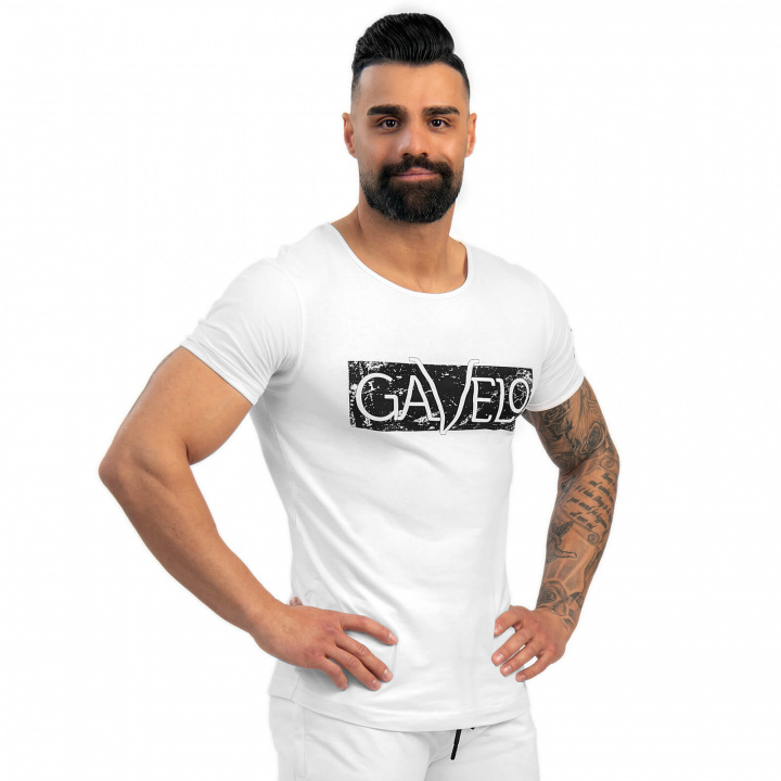 Tjek Sports Tee, hvid, Gavelo på SportGymButikken.dk