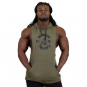 Lawrence Hooded Tank Top, army green, Gorilla Wear